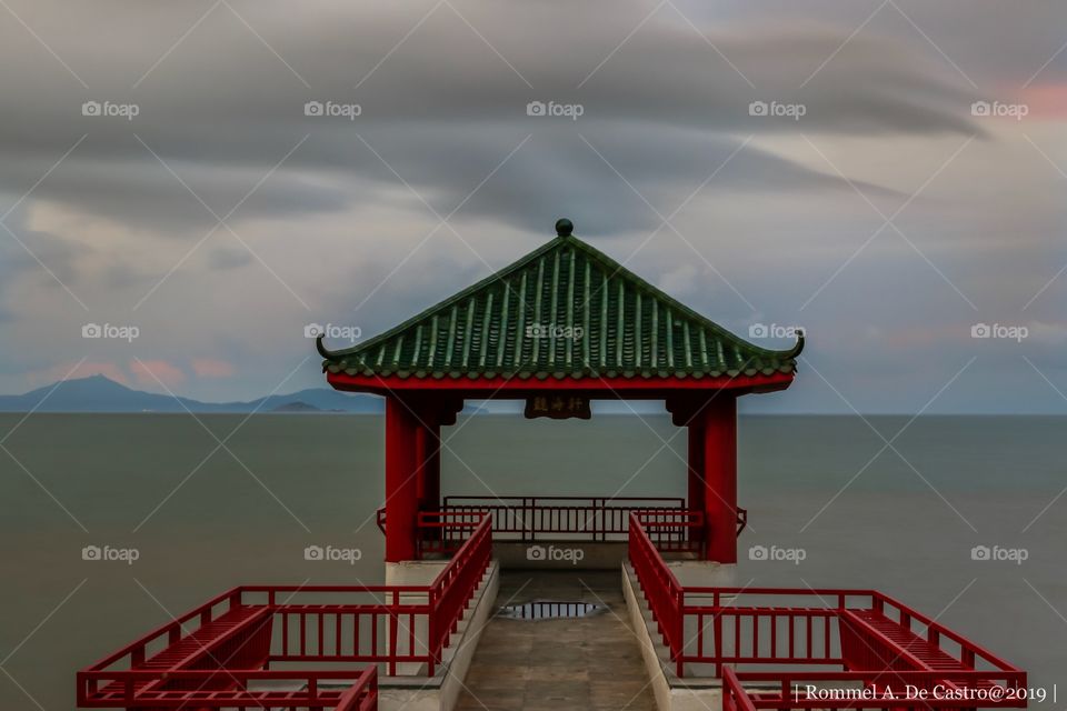 Moody Dawn at Gazebo Coastal View Point. 