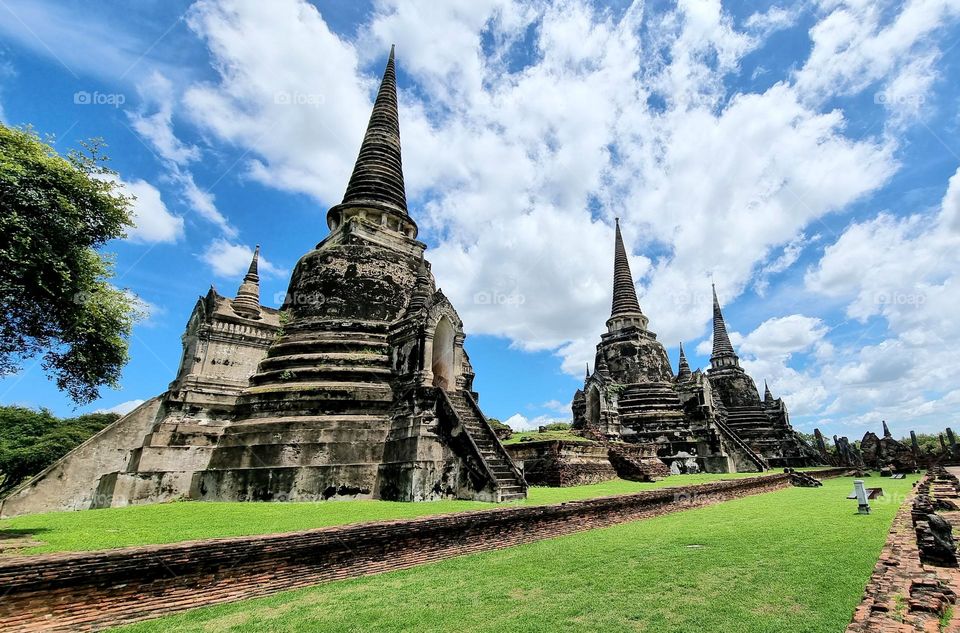 Ancient city of Ayutthaya pagodas