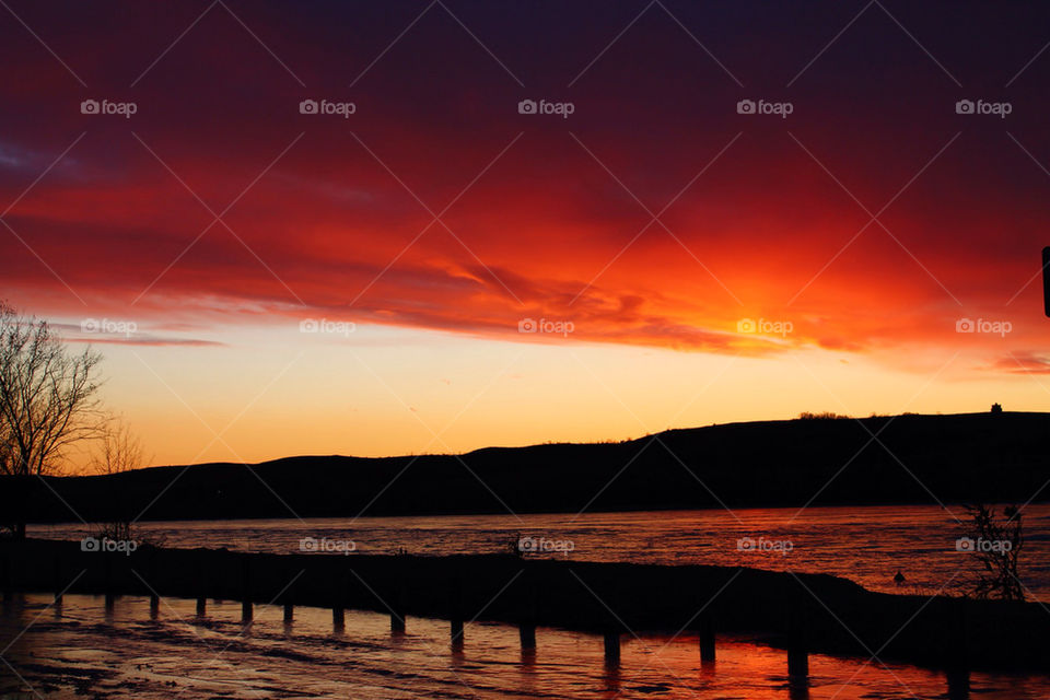 beach summer sunset clouds by ambino88
