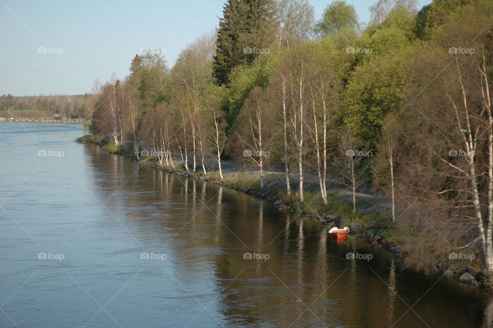 river spring boat water