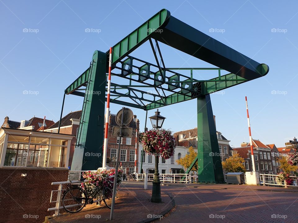 Zugbrücke in Leiden Holland