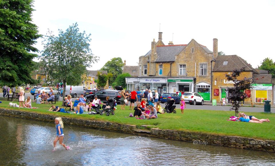 Lifestyle at Bourton on the water,U.K. 
