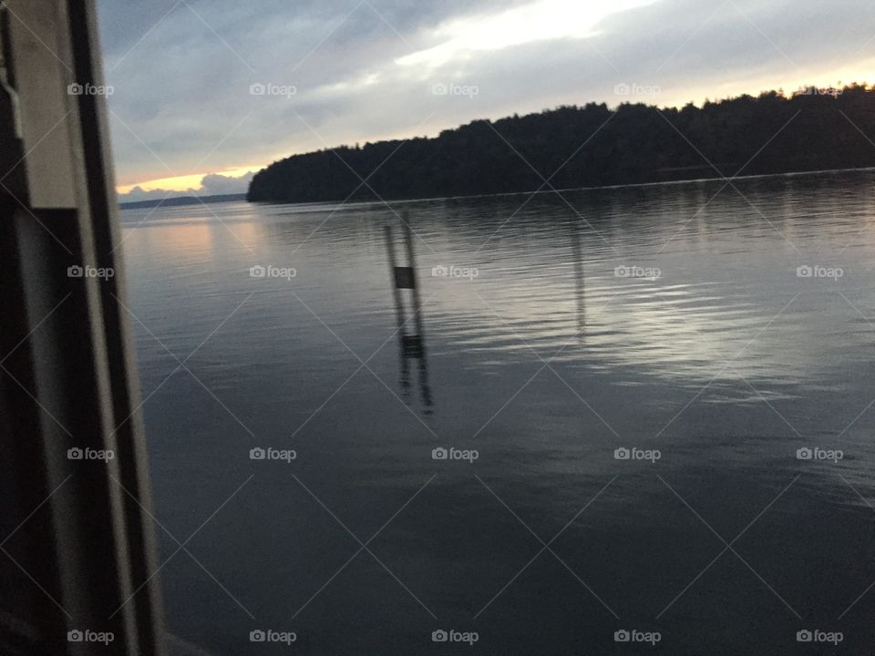Water, Reflection, Sunset, Lake, Dawn