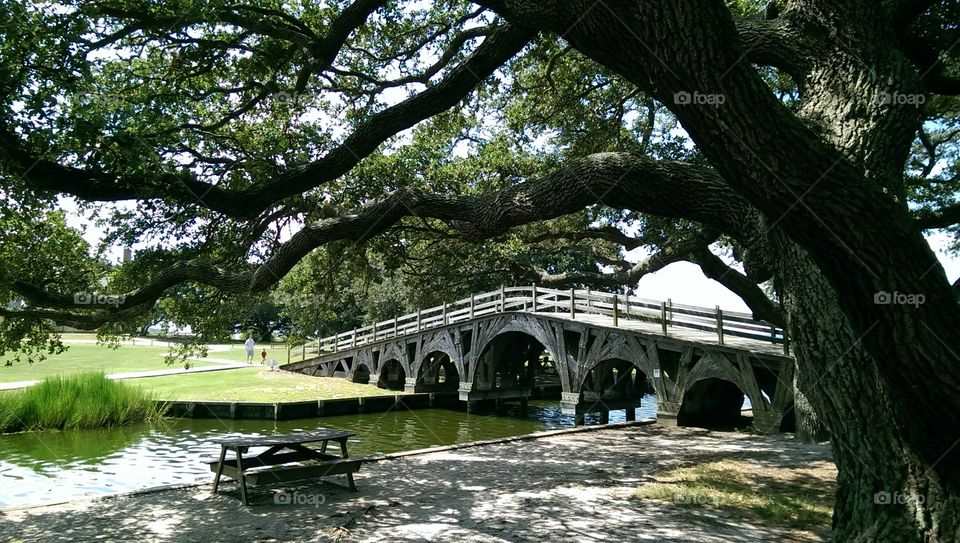 Bridge in Corolla, NC. This bridge is on the national register of historic places. Near the Corolla Lighthouse.