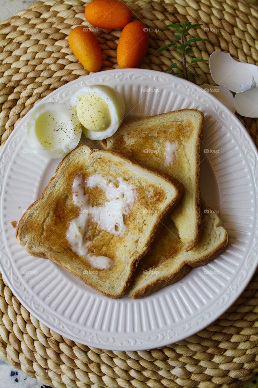 Toast with butter