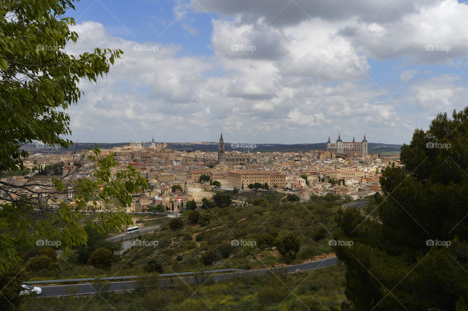 Spain foto Panorama the Toledo city