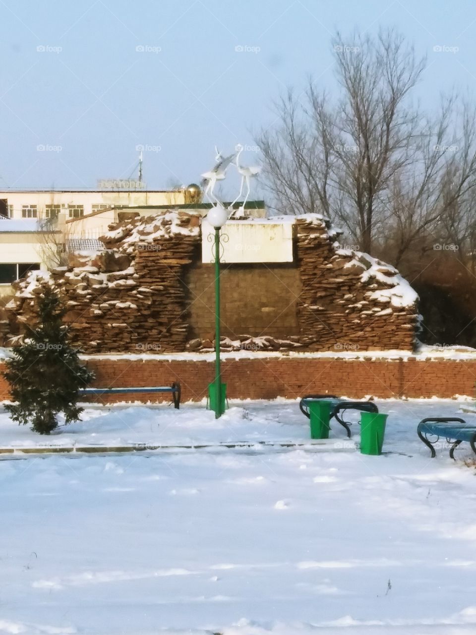 Winter, Snow, Cold, Outdoors, Building