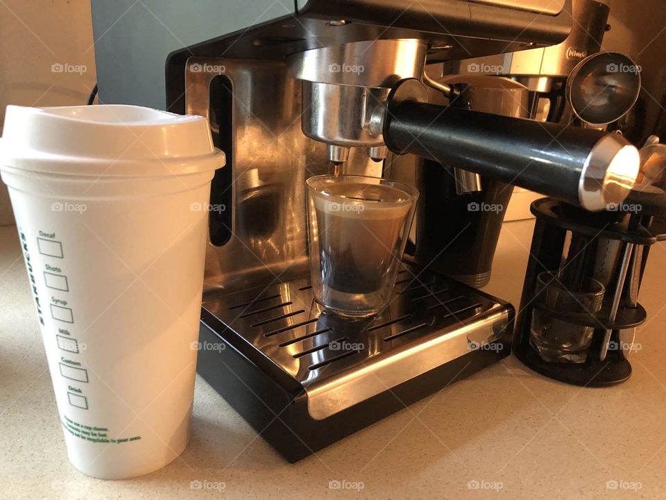 Reusable coffee cup a regular morning delight