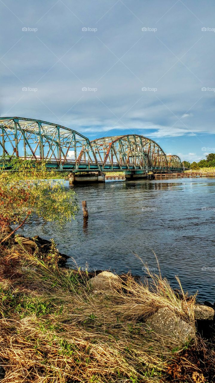 Water, Bridge, River, Landscape, Sky