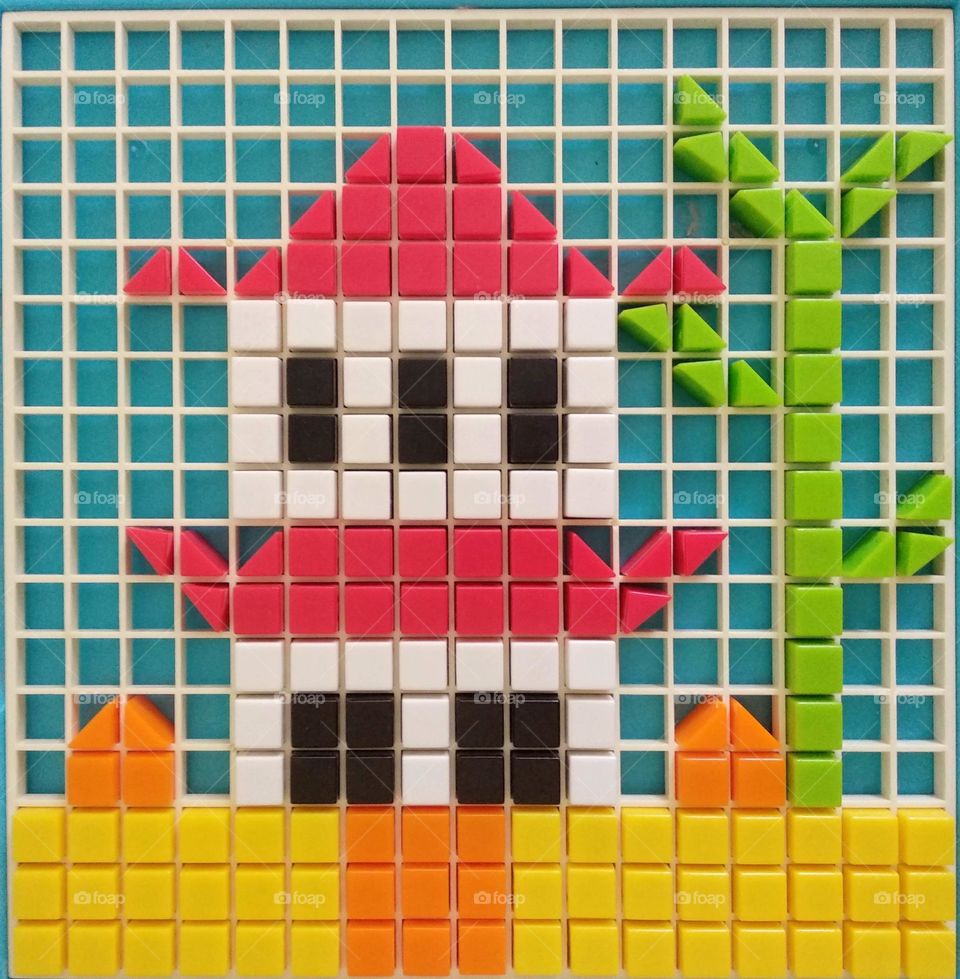 Children's game mosaic
