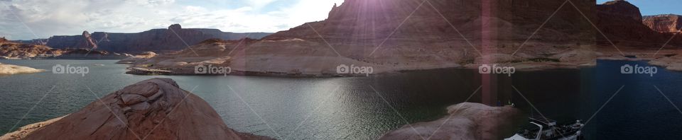 Lake Powell while on a houseboat