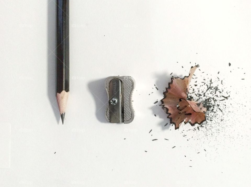 pencil and sharpener