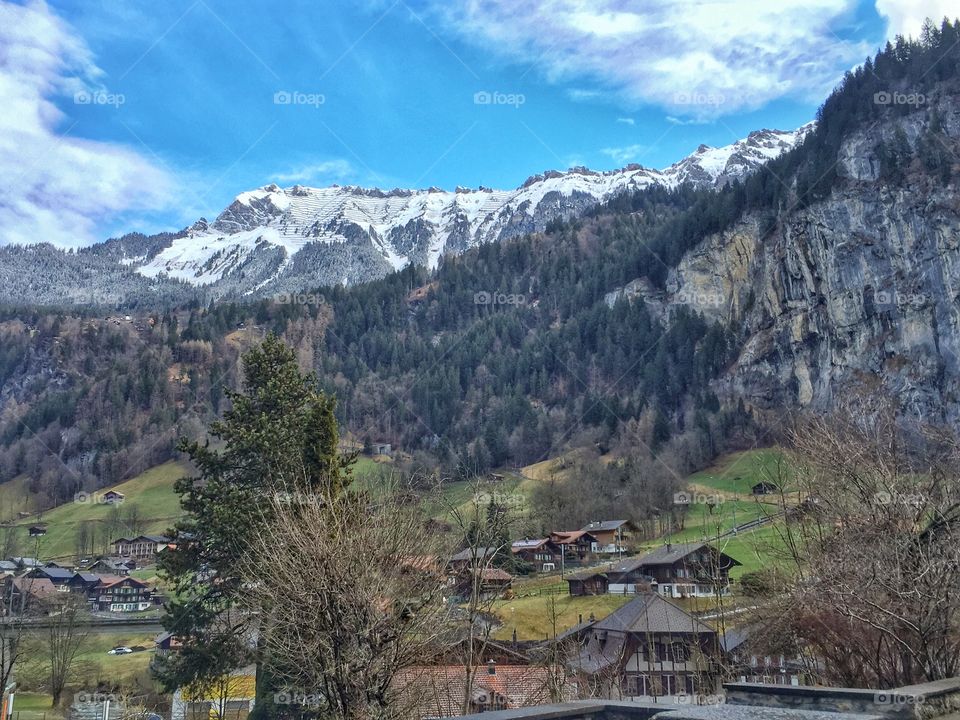 Swiss mountain landscape 