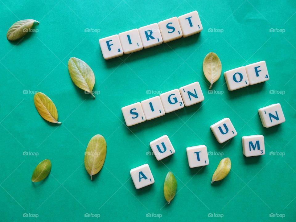 first signs of autumn