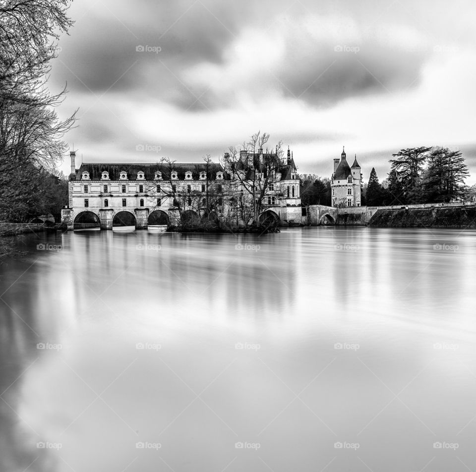 Old castle in the river