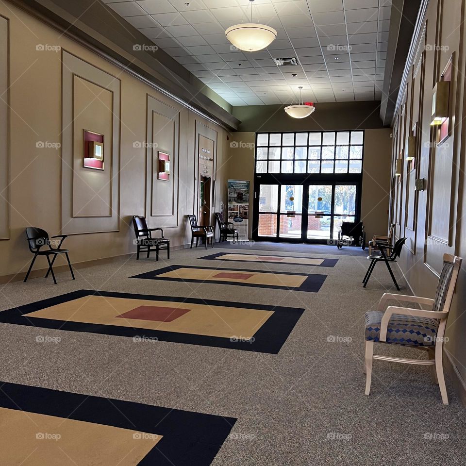 Waiting area peacefully in Ga.