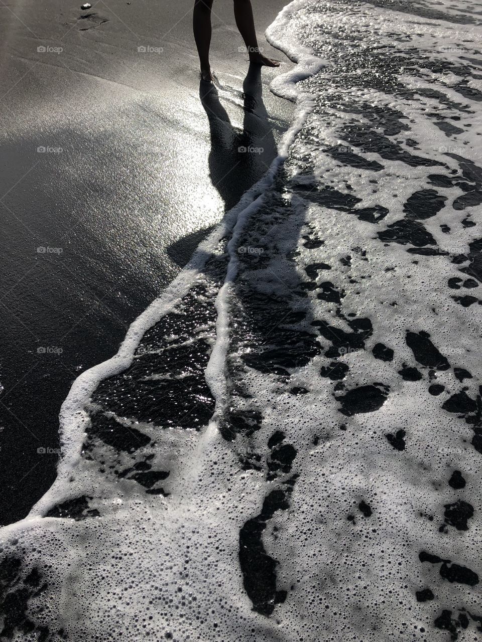 Shadow on the beach