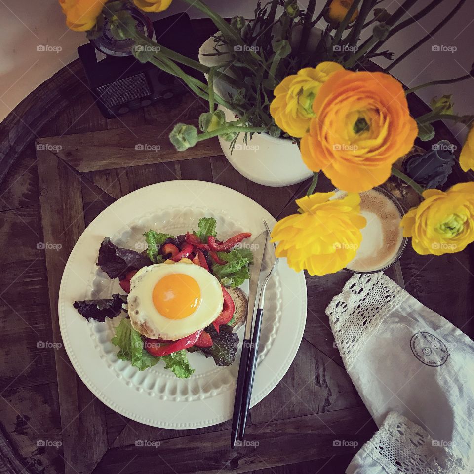 Open Sandwich for breakfast 