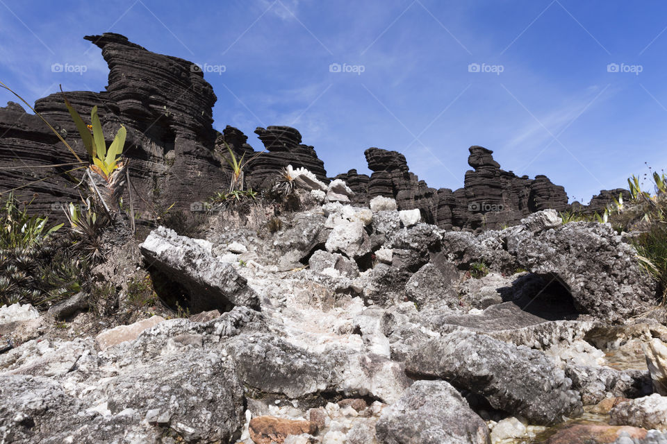 Crystal Valley, Mount Roraima in Canaima National Park in Venezuela.