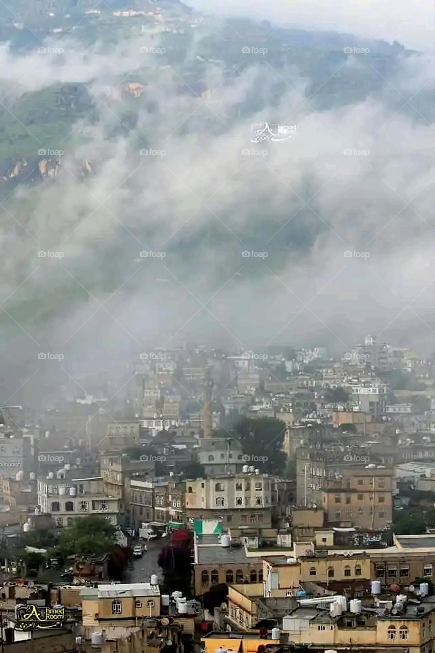 Glory be to God, the magnificent and picturesque view and the natural green trees are a view that is nothing more wonderful than it