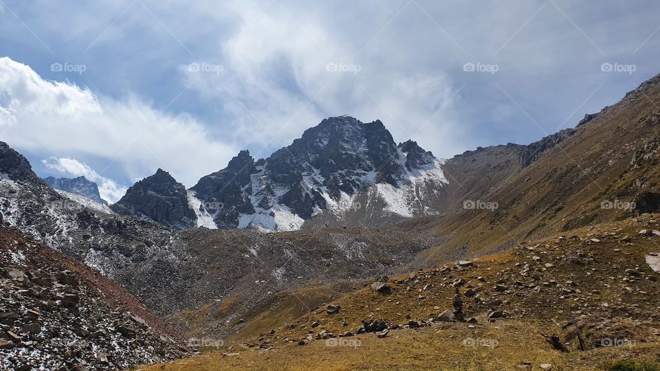 Almaty mountains peaks