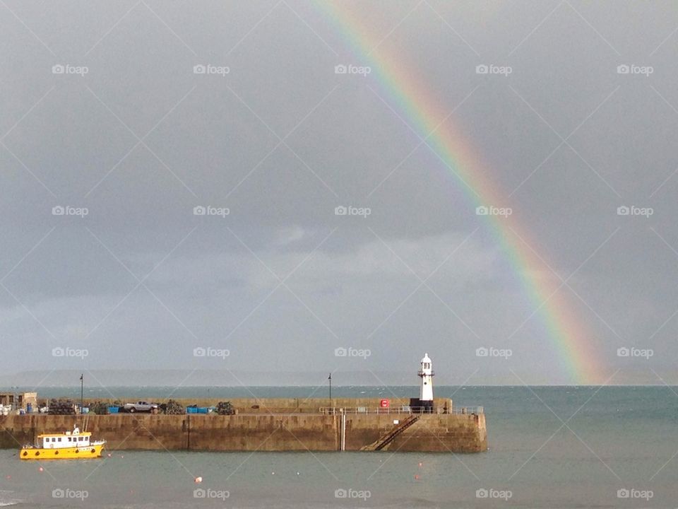 Rainbow Over The Harbour