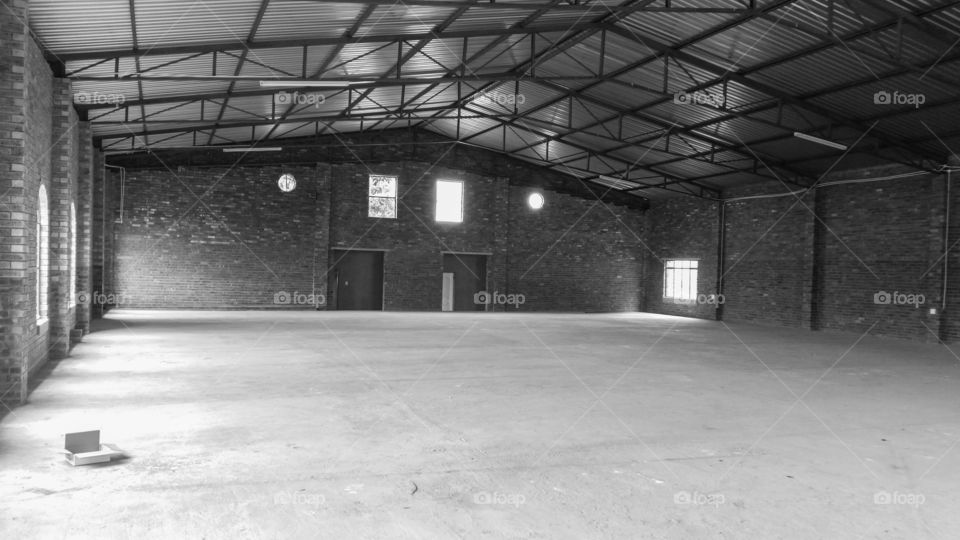 big hall under construction