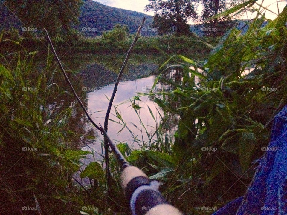 Fishing by the river 