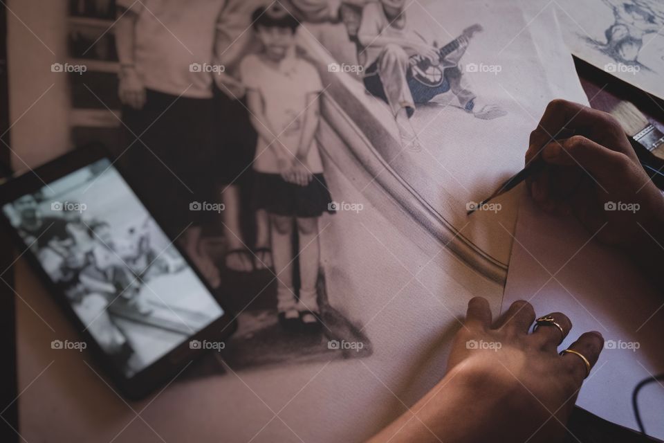 The painter is the creator of art with heart