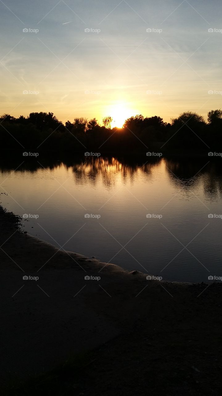 reflection on the water