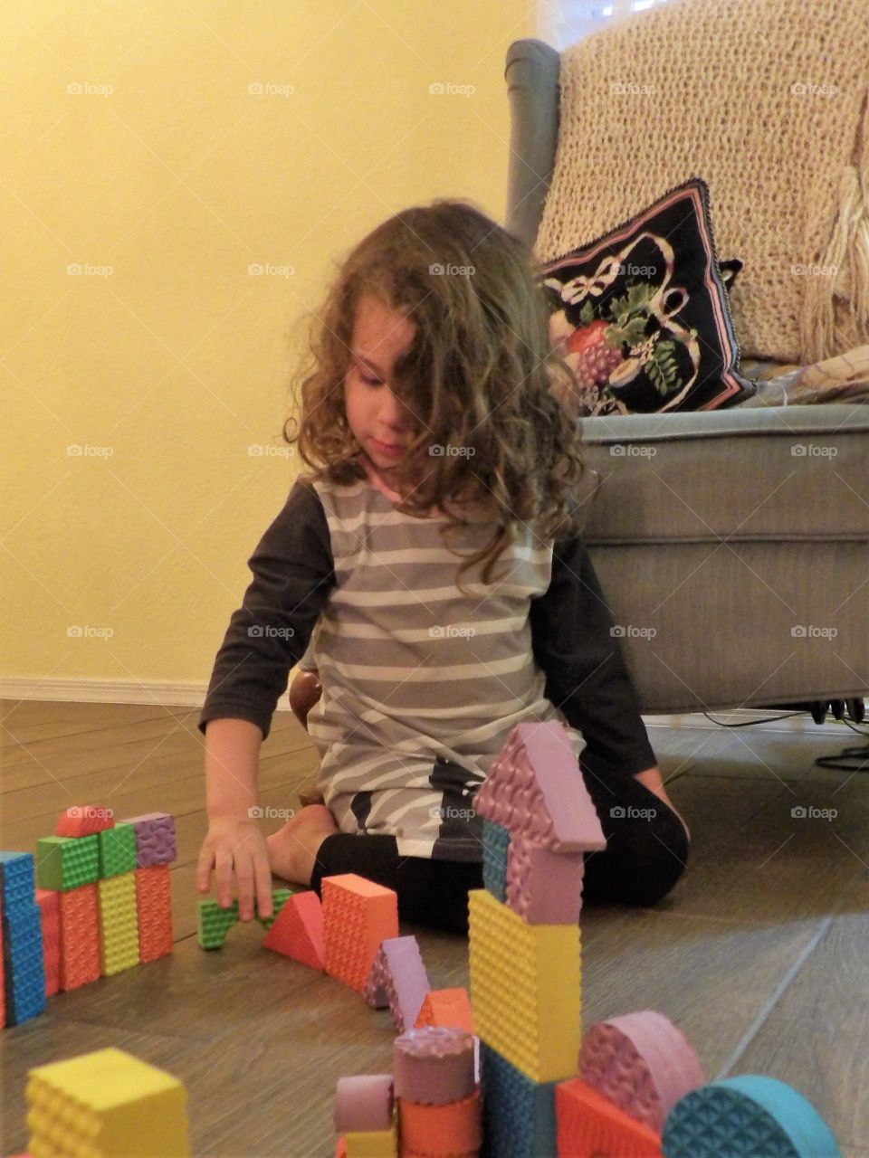 Building her castle