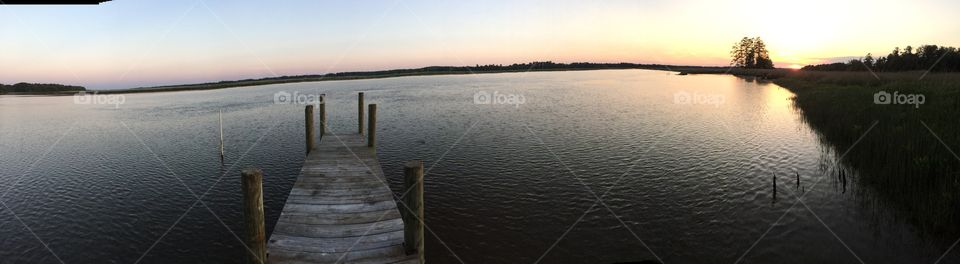 Water, Lake, Sunset, Landscape, Dawn