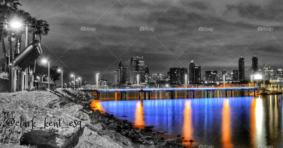 San Diego at night