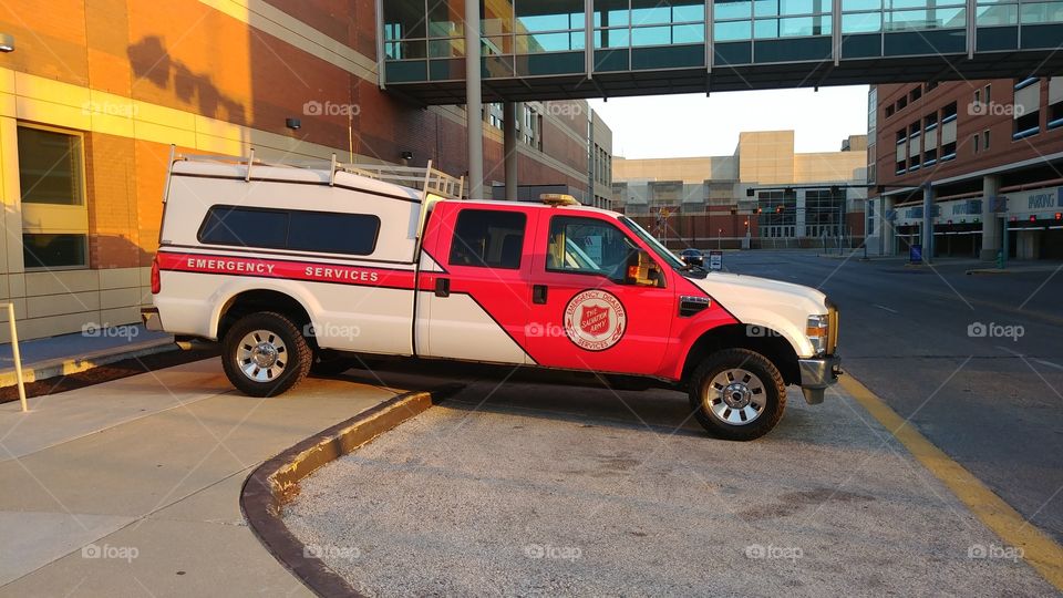Salvation Army Emergency vehicle