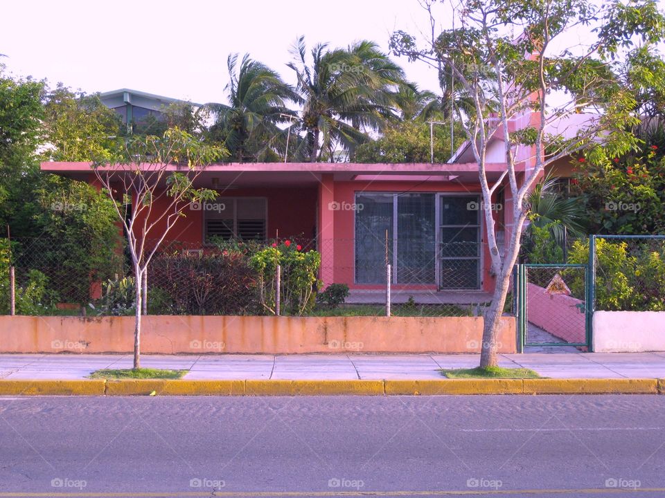 Another pink colored house