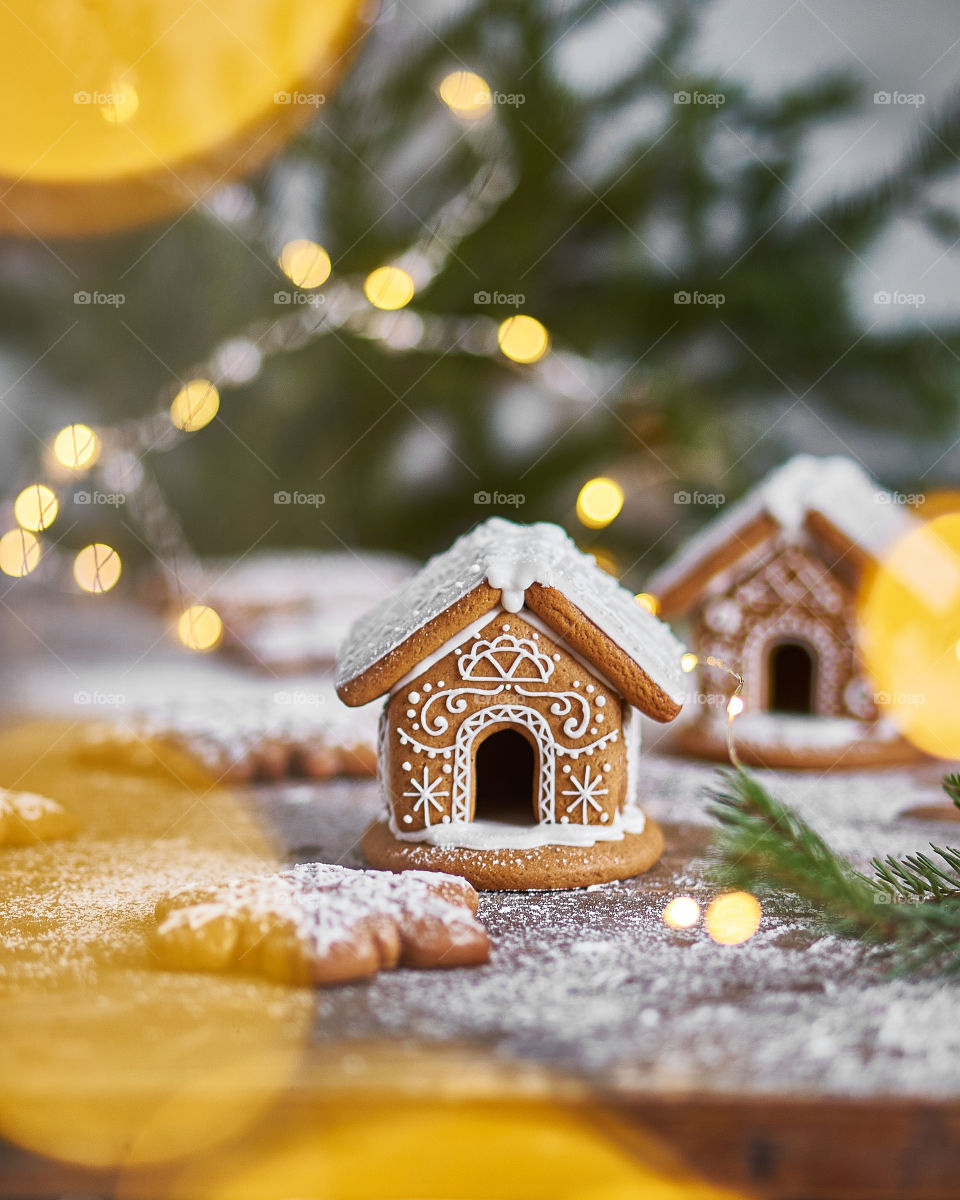 Christmas gingerbread houses