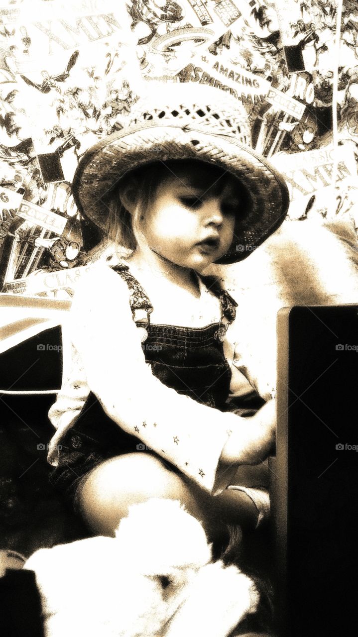 Portrait of a baby girl