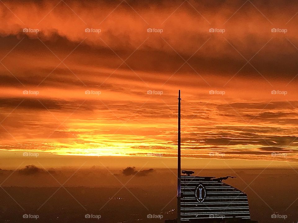 Sunset View from Skyscraper