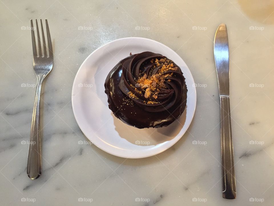 Peanut butter chocolate cupcake 