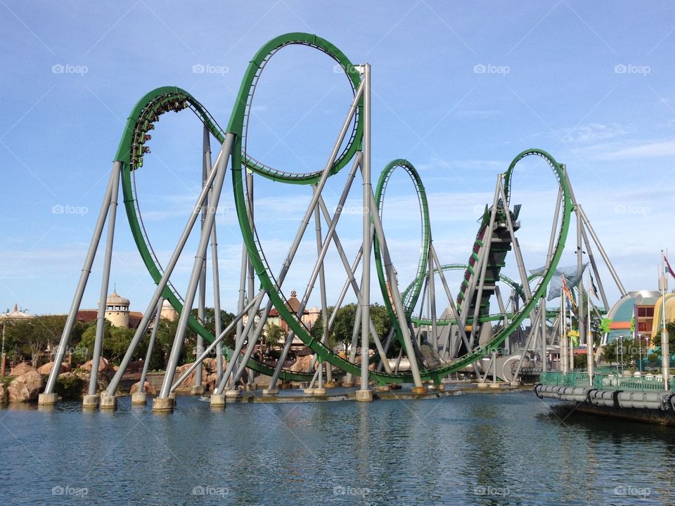 Hulk roller coaster . Hulk roller coaster 