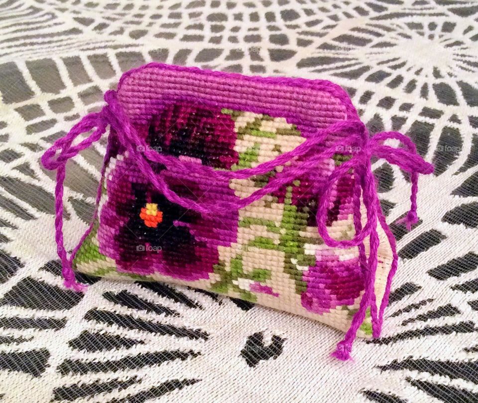 Barbie style! Purple doll purse 