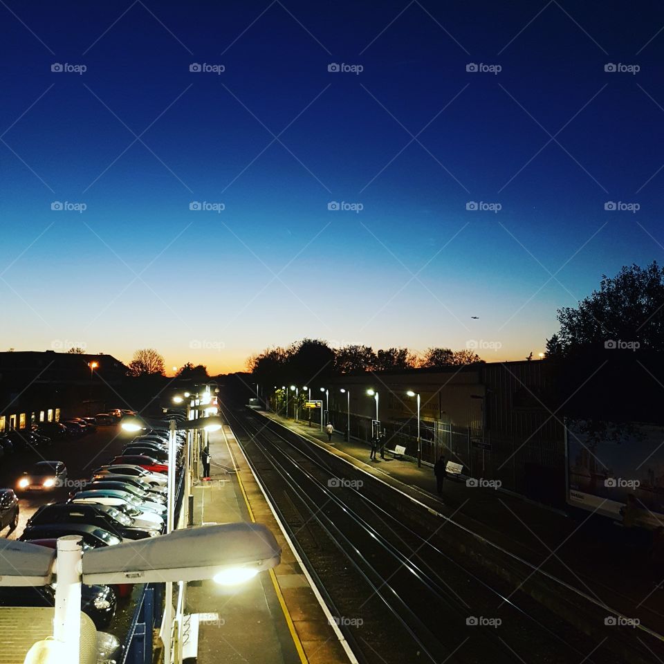 Sunset at the Station