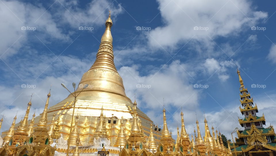 Shwedagon Pagoda at Myanmar