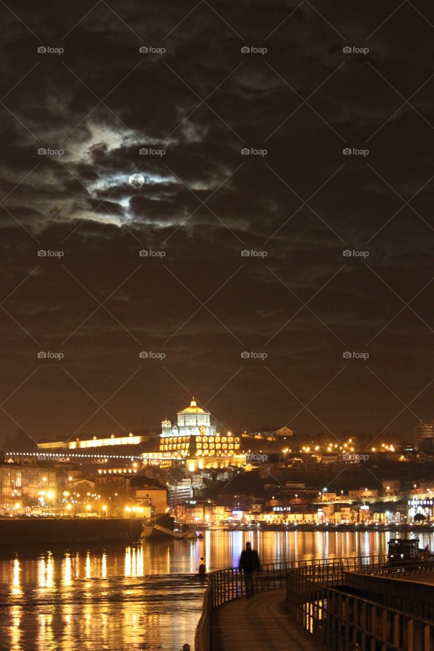 Porto, Portugal at night