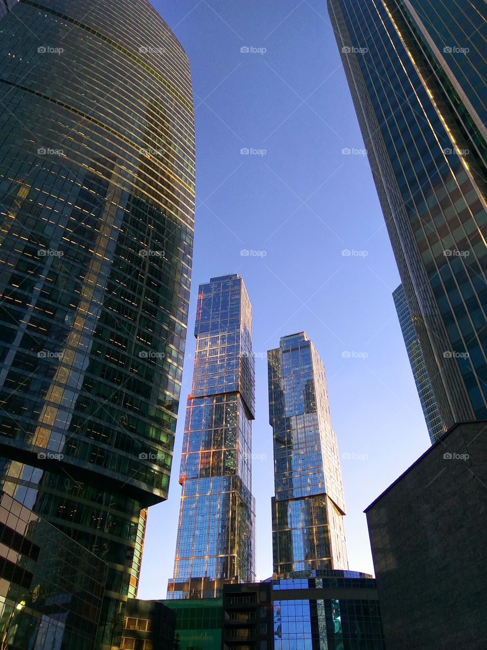Moscow-City businesscenter, skyscrapers