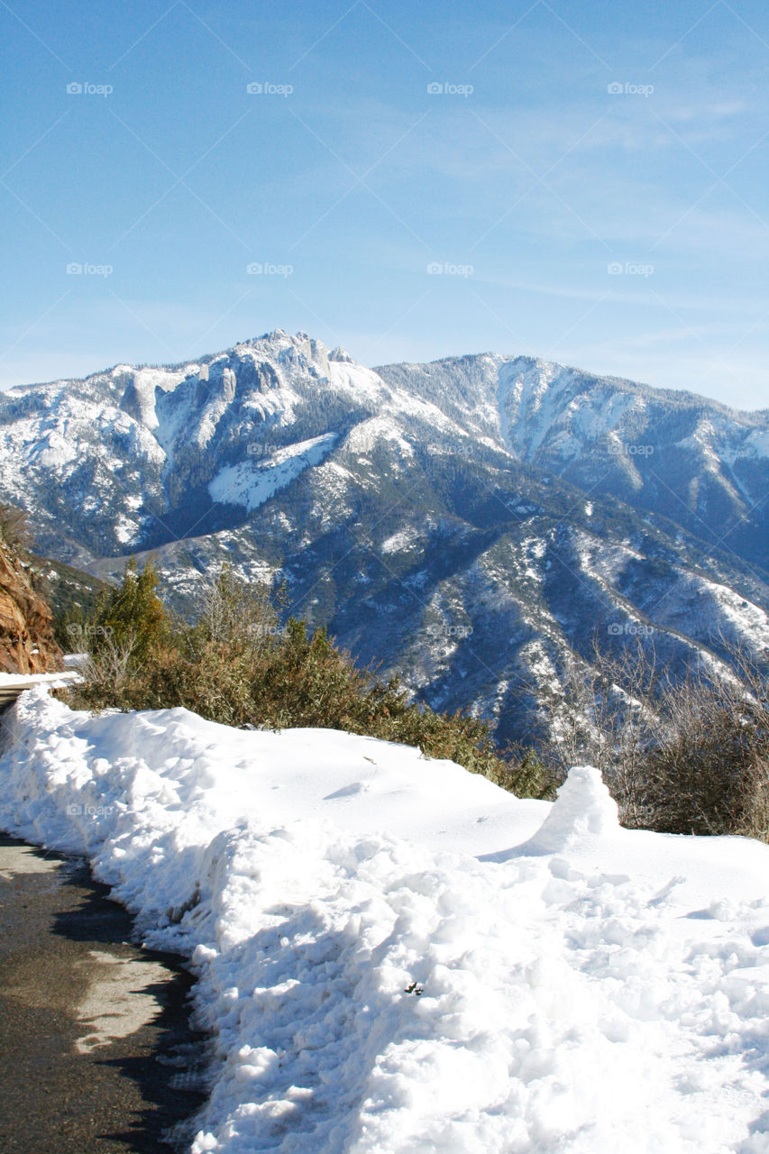 Winter mountain landscape 