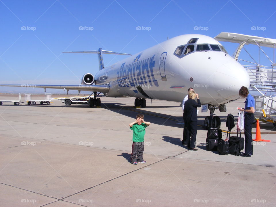 Allegiant airplane, flight crew, and an escapee