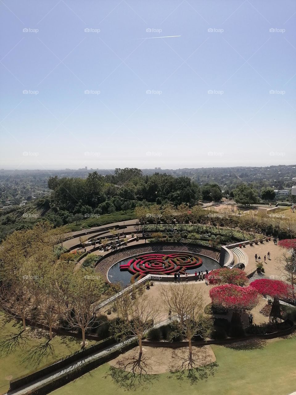 A view from above at the LACMA museum