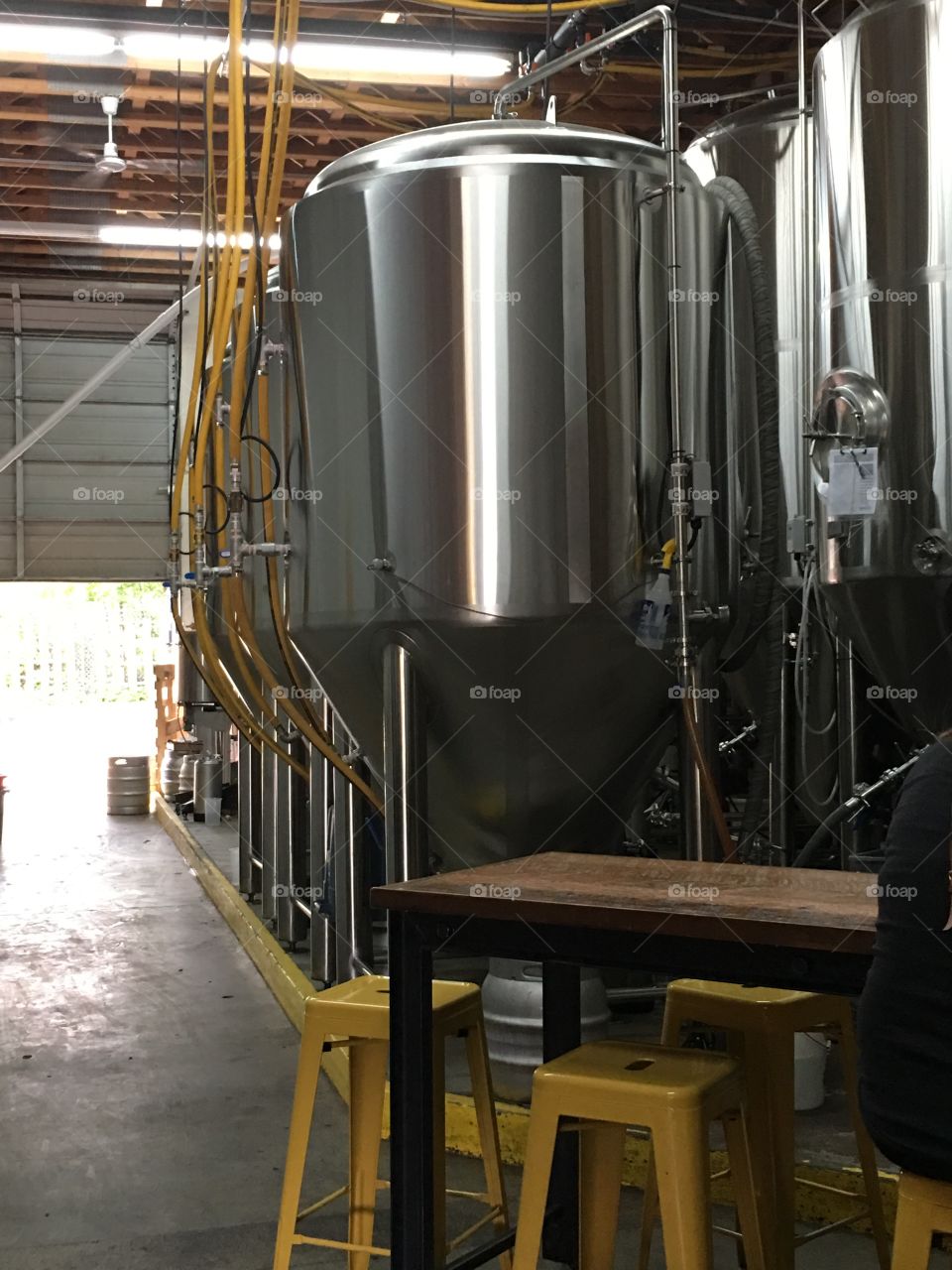 Microbrewery craft beer brew tanks stainless steel