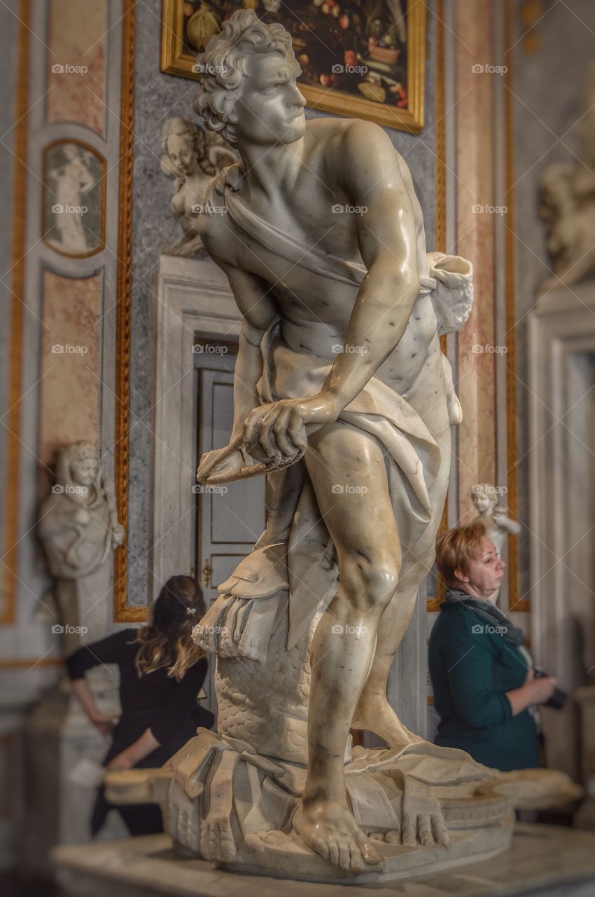 El David de Bernini, Villa Borghese (Roma - Italy)